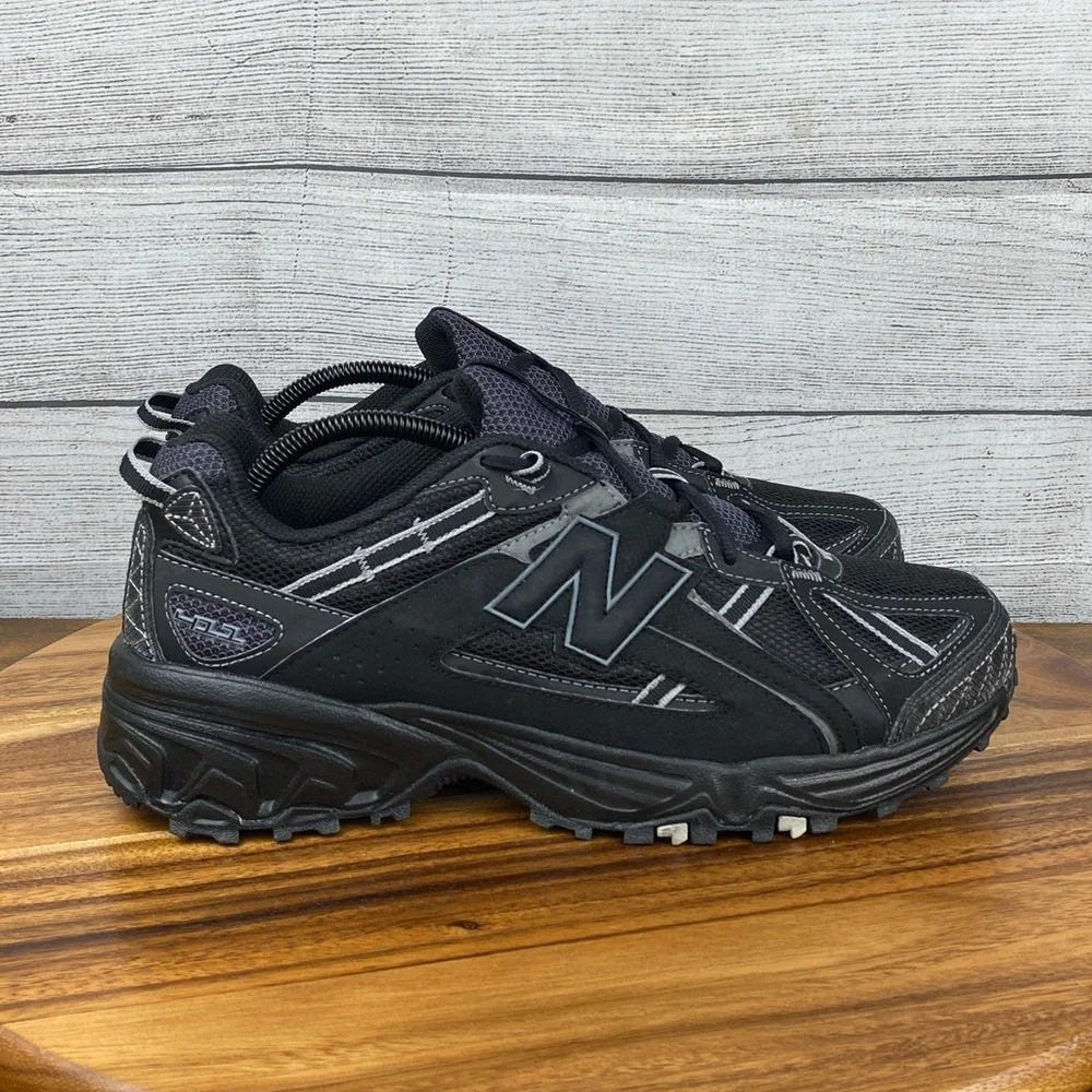 New Balance 411 All Terrain Black Gray Men’s Shoes MT411BG Sneaker Size 9.5 Wide
